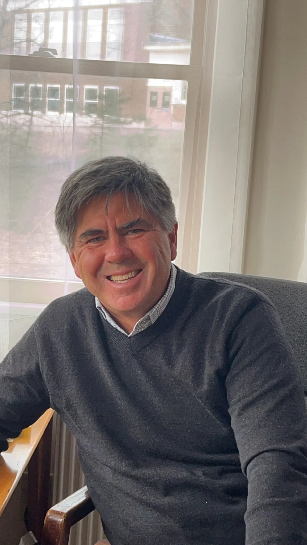 Dr. Michael Curless, Ph.D., in his Ellsworth, Maine office