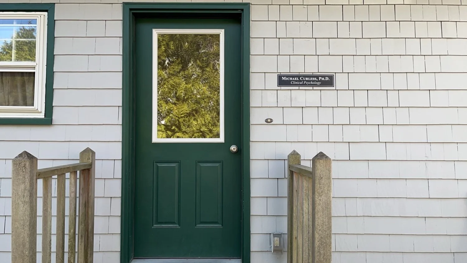 The front entrance at 24 Birch Ave, Ellsworth
